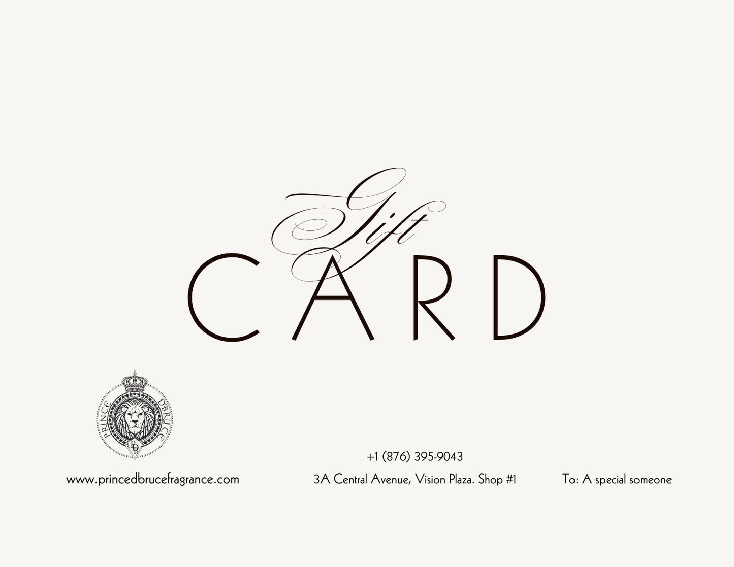 GIFT CARD- The Freedom to Choose